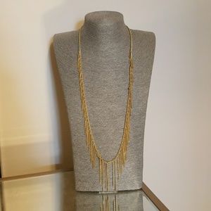 NWT Authentic Michael Kors chain fringe necklace